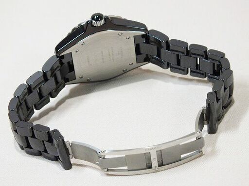 【苫小牧バナナ】極美品 CHANEL/シャネル J12 38mm H0685 AUTOMATIC セラミック ブラック 自動巻き/デイト/ギャラ付属 初期ブレス