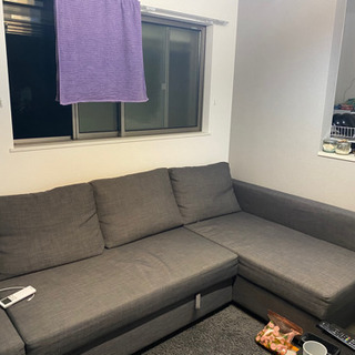 IKEA L字ソファー　ソファーベット