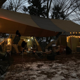 🏕スノーピーク・レクタタープL・ポール付き・状態良好✨