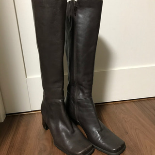 NINE WEST ロングブーツ 濃茶 ダークブラウン