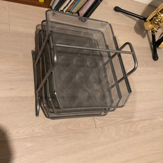スチール製3段書類ラック