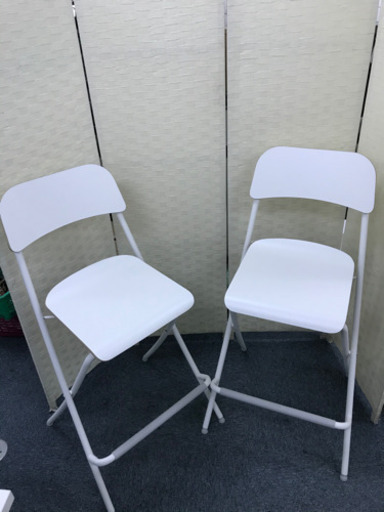 【中古品】IKEAチェア　折りたたみ、背もたれタイプ