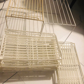 白い収納ラック９個　