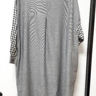新品4Lギンガムチェックパターンワンピースの画像