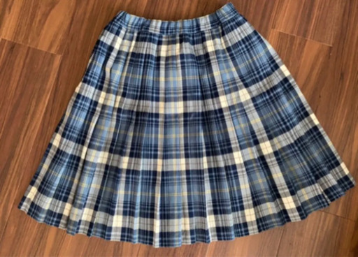ジェイプレス　J.press チェックスカート 制服 プリーツスカート