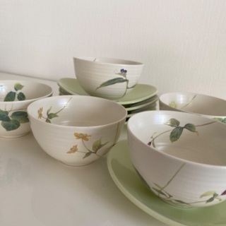 湯呑み茶碗セット　煎茶茶碗　5客セット　来客用食器　林静一