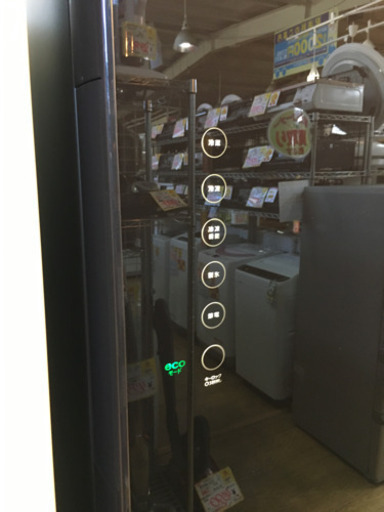 美品 2017年製 TOSHIBA 363L冷蔵庫 クリスタルドア ガラス扉 GR-H38SXV ZT 東芝