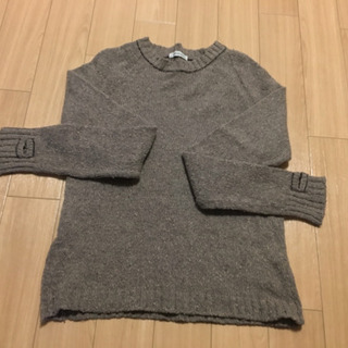 レディース 親指穴開きニットセーターの画像