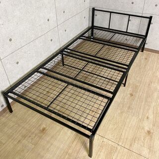 急募★4*58 パイプベッド シングルサイズ シングルベッド ベ...