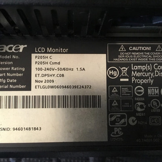 pcモニター　エイサー　の画像