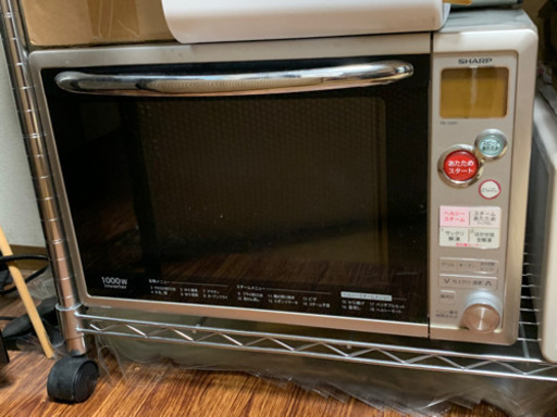 オープン機能付き電子レンジ　シャープ