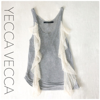 【YECCA VECCA】イエッカベッカ　フリルタンクトップ