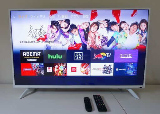 2018年製43型HD液晶テレビ+Fire TV 4K/HDR（使用少・程度良）