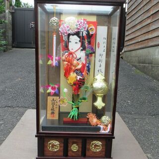 羽子板④　ガラスケース付き　引き取り限定　【本体のみでもOK】