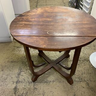 (201015)【30％値下げ】　レトロ家具　昭和レトロ　円形テーブル