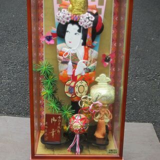 羽子板⑤　ガラスケース付き　引き取り限定　【本体のみでもOK】