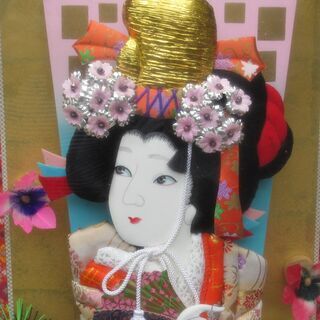 羽子板⑤　ガラスケース付き　引き取り限定　【本体のみでもOK】の画像