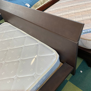 枠付き　ダブルベッド　中古　リサイクルショップ宮崎屋21.3.20の画像