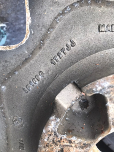 (売約)17インチ アルミホイール 加工ベース