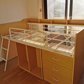 ニトリ　ロフトベッド　中古