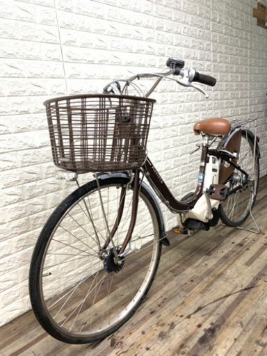 ブリジストン　assista ブラウン　新基準　電動アシスト自転車