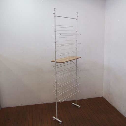 突っ張りスチールラック 天井まで 200～260cmまで対応 幅70 奥行26cm (JA65)