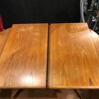 北欧ヴィンテージ家具 Gudme Mobelfabrik グドメ 伸長式 ダイニングテーブル 5884 北欧 家具 デンマーク 無垢材 エクステンション ビンテージの画像