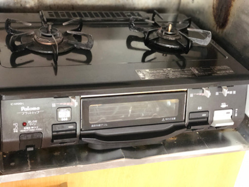 ガスコンロ 電子レンジ 炊飯器 カラーボックスのセット