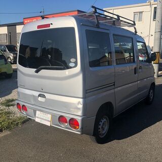 総額14.9万円★ナビ、キャリア付★人気の軽バン★MT車★平成21年式 三菱 ミニキャブバン ハイルーフ CD(U61V) 12.7万キロ 車検令和3年1月 シルバーの画像