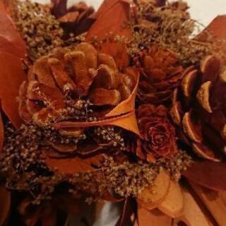 ドライリース　フラワーリースの画像