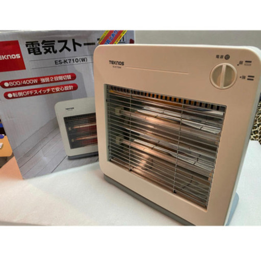 電気ストーブ ES-K710（W）ホワイト 軽量