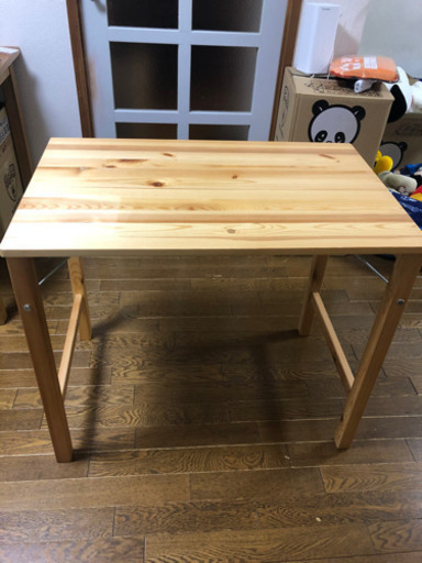 (取引先決まりました) 無印良品　パイン材折りたたみデスク　ほぼ新品