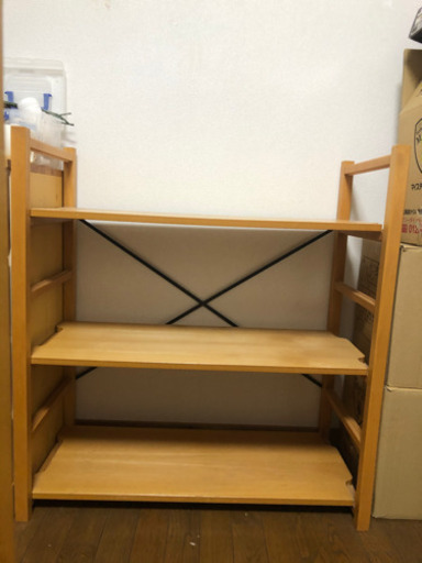 (取引先決まりました)無印良品　木製シェルフ