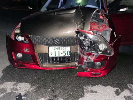 スズキ スイフト事故 スイフトの事故・スイスポ・安全運転・今までありがとう・泣いた