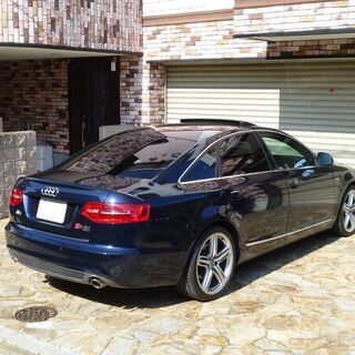 検査3年7月A6 2.8FSIクワトロSラインプラスPKG後期型 サンルーフ/黒革/HDDナビ/地デジ/BOSE/バックカメラ/アドバンストキー/パドルシフト/ETCの画像