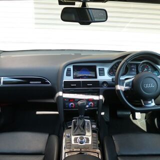 検査3年7月A6 2.8FSIクワトロSラインプラスPKG後期型 サンルーフ/黒革/HDDナビ/地デジ/BOSE/バックカメラ/アドバンストキー/パドルシフト/ETCの画像