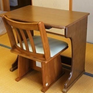 【終了】デスクこたつ・回転いす・こたつ布団セット（山善）の画像