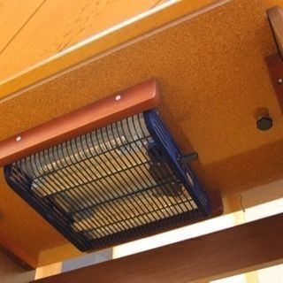 【終了】デスクこたつ・回転いす・こたつ布団セット（山善）の画像