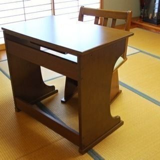 【終了】デスクこたつ・回転いす・こたつ布団セット（山善）の画像