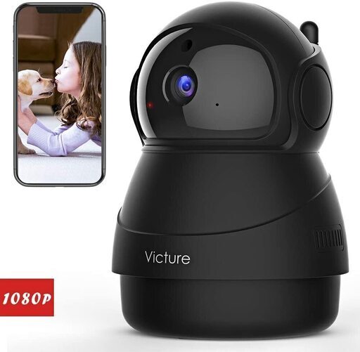 ☆ネットワークカメラ FHD WiFi 屋内ワイヤレス防犯カメラ 動体検知☆