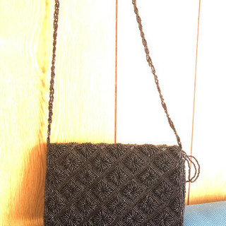 決まりました！ビーズ　ショルダーバッグ　小さい👜の画像