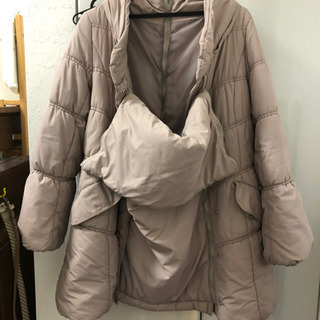 妊婦&抱っこ&おんぶ対応　ダウンコートMサイズ