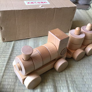 中古　積み木　機関車