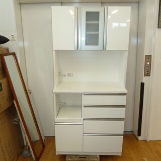 格安☆k7☆ニトリ☆食器棚・レンジボード☆幅890㎜☆近隣配達、設置可能