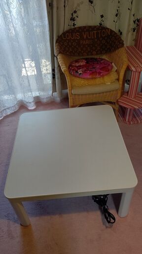 【天板リバーシブル】　こたつ・こたつテーブル 　（正方形　 75cm×75cm）