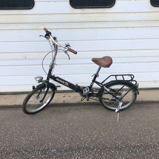 （北見市民限定）折畳自転車／黒（北見市廃棄物対策課・リユース品）管理番号56の画像