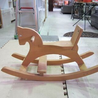 木馬  乗用玩具 木製 馬 ロッキングホース KAWAI/カワイ 乗り物 キッズ用品 子供 おうまさん 札幌市東区 新道東店 の画像