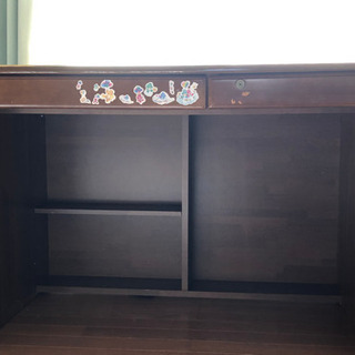 学習机　机　サイドチェスト　上棚　照明