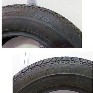 古いタイヤ ヨコハマ GT.SPECIAL インテリア用 185/70 SR14 レトロ ヴィンテージ SUPER70LINE YOKOHAMA GTスペシャル 札幌市東区 新道東店の画像