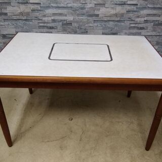 コイズミクックテーブル 晩餐 ガスコンロ内蔵テーブル LPガス用...